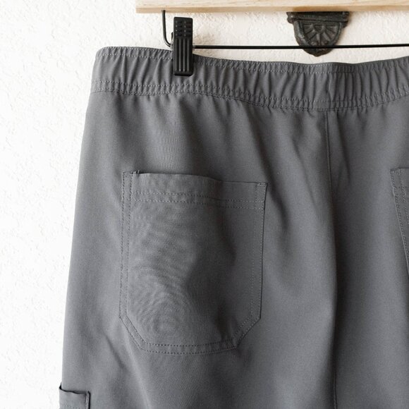 Maevn Men’s Pewter Gray Cargo Scrub Pants | Size L | Style 5891 - Picture 10 of 13